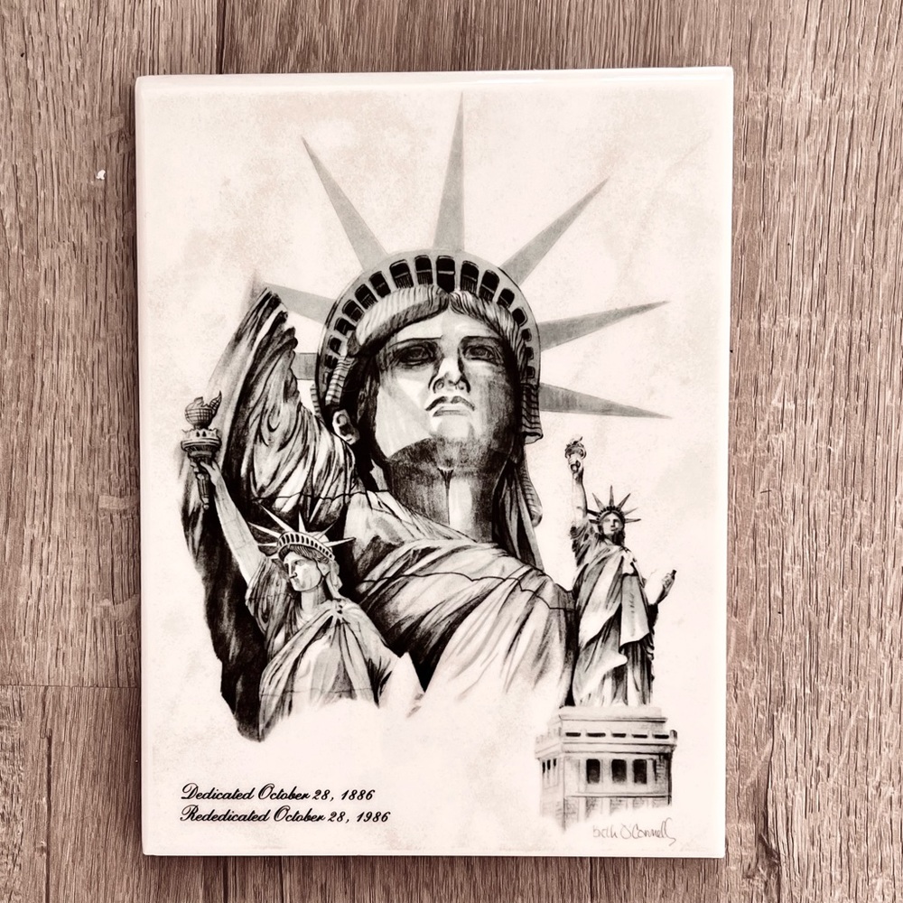 Vintage Statue of‎ Liberty 100 Anniversary Limited Edition July 4 1986 Tile